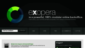 What Exopera.be website looked like in 2018 (5 years ago)