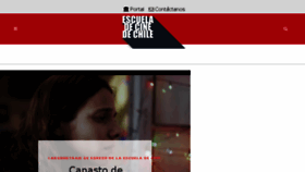 What Escuelacine.cl website looked like in 2018 (5 years ago)