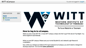 What Ecampus.witt.ac.nz website looked like in 2018 (5 years ago)