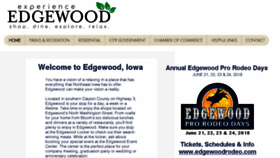 What Edgewoodiowa.com website looked like in 2018 (7 years ago)