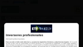 What Etfworld.es website looked like in 2018 (5 years ago)