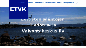 What Etvk.fi website looked like in 2018 (5 years ago)