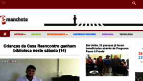 What Emanchete.com.br website looked like in 2018 (5 years ago)