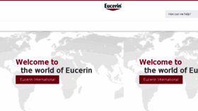 What Eucerin.pl website looked like in 2018 (6 years ago)