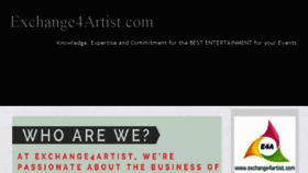 What Exchange4artist.com website looked like in 2018 (5 years ago)