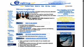 What English-to-go.com website looked like in 2018 (5 years ago)
