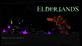 What Elderlands.com website looked like in 2018 (5 years ago)