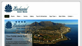 What Enchanted.co.za website looked like in 2018 (5 years ago)