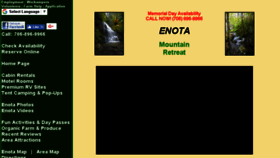 What Enota.com website looked like in 2018 (5 years ago)