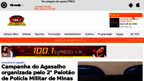 What Expressofm.com.br website looked like in 2018 (5 years ago)