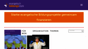 What Evangelisch-bildungsstark.de website looked like in 2018 (5 years ago)