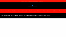 What Escapethemysteryroom.com website looked like in 2018 (5 years ago)
