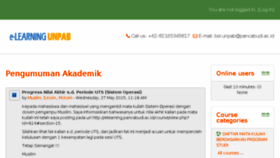 What Elearning.pancabudi.ac.id website looked like in 2018 (5 years ago)