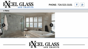 What Excelglass.com website looked like in 2018 (5 years ago)