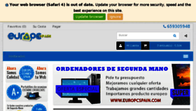 What Europcspain.com website looked like in 2018 (5 years ago)