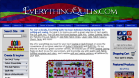 What Everythingquilts.com website looked like in 2018 (5 years ago)