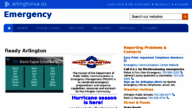 What Emergency.arlingtonva.us website looked like in 2018 (5 years ago)
