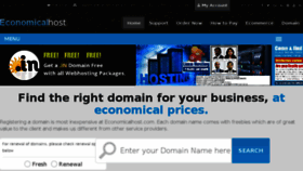What Economicalhost.com website looked like in 2018 (5 years ago)