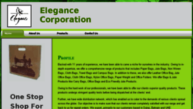 What Elegancecorporation.com website looked like in 2018 (5 years ago)