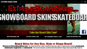 What Extremeboardskins.com website looked like in 2018 (5 years ago)