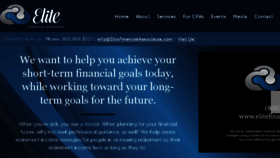 What Elitefinancialassociates.com website looked like in 2018 (5 years ago)