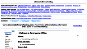 What Extremesoftwaretesting.com website looked like in 2018 (5 years ago)