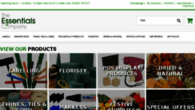 What Essentialscompany.co.uk website looked like in 2018 (5 years ago)