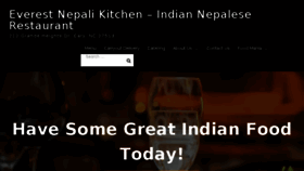 What Everestnepalikitchen.com website looked like in 2018 (6 years ago)