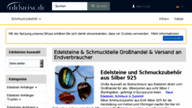 What Edelsteine.de website looked like in 2018 (5 years ago)