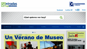 What Entradascajagranada.es website looked like in 2018 (5 years ago)