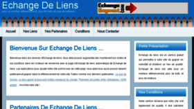 What Echangedeliens.fr website looked like in 2018 (5 years ago)