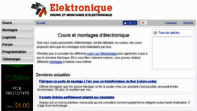 What Elektronique.fr website looked like in 2018 (5 years ago)