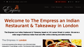 What Empressindian.co.uk website looked like in 2018 (5 years ago)