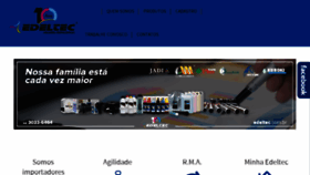 What Edeltec.com.br website looked like in 2018 (5 years ago)