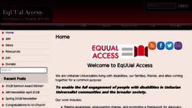 What Equualaccess.org website looked like in 2018 (5 years ago)