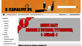 What E-zapalisz.pl website looked like in 2018 (5 years ago)