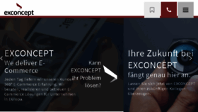 What Exconcept.de website looked like in 2018 (5 years ago)