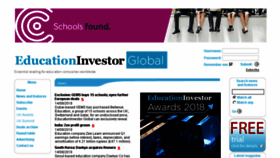 What Educationinvestor.co.uk website looked like in 2018 (5 years ago)