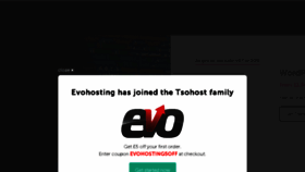 What Evohosting.co.uk website looked like in 2018 (5 years ago)