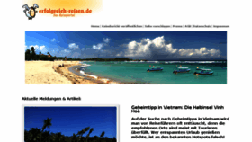 What Erfolgreich-reisen.de website looked like in 2018 (5 years ago)