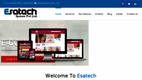 What Esatechsystem.com website looked like in 2018 (5 years ago)