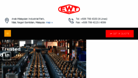 What Ewt.com.my website looked like in 2018 (5 years ago)