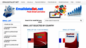 What Emaildatalist.net website looked like in 2018 (5 years ago)