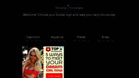 What Everydayhoroscopes.com website looked like in 2018 (6 years ago)