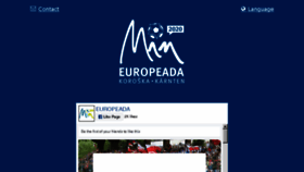What Europeada.eu website looked like in 2018 (5 years ago)