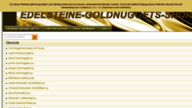 What Edelsteine-goldnuggets-shop.com website looked like in 2018 (5 years ago)