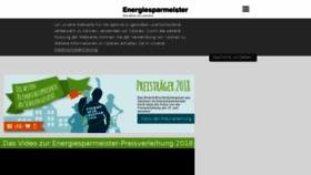 What Energiesparmeister.de website looked like in 2018 (5 years ago)