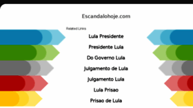 What Escandalohoje.com website looked like in 2018 (5 years ago)
