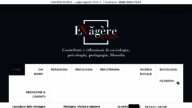What Exagere.it website looked like in 2018 (5 years ago)
