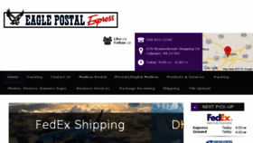 What Eaglepostalxpress.com website looked like in 2018 (5 years ago)